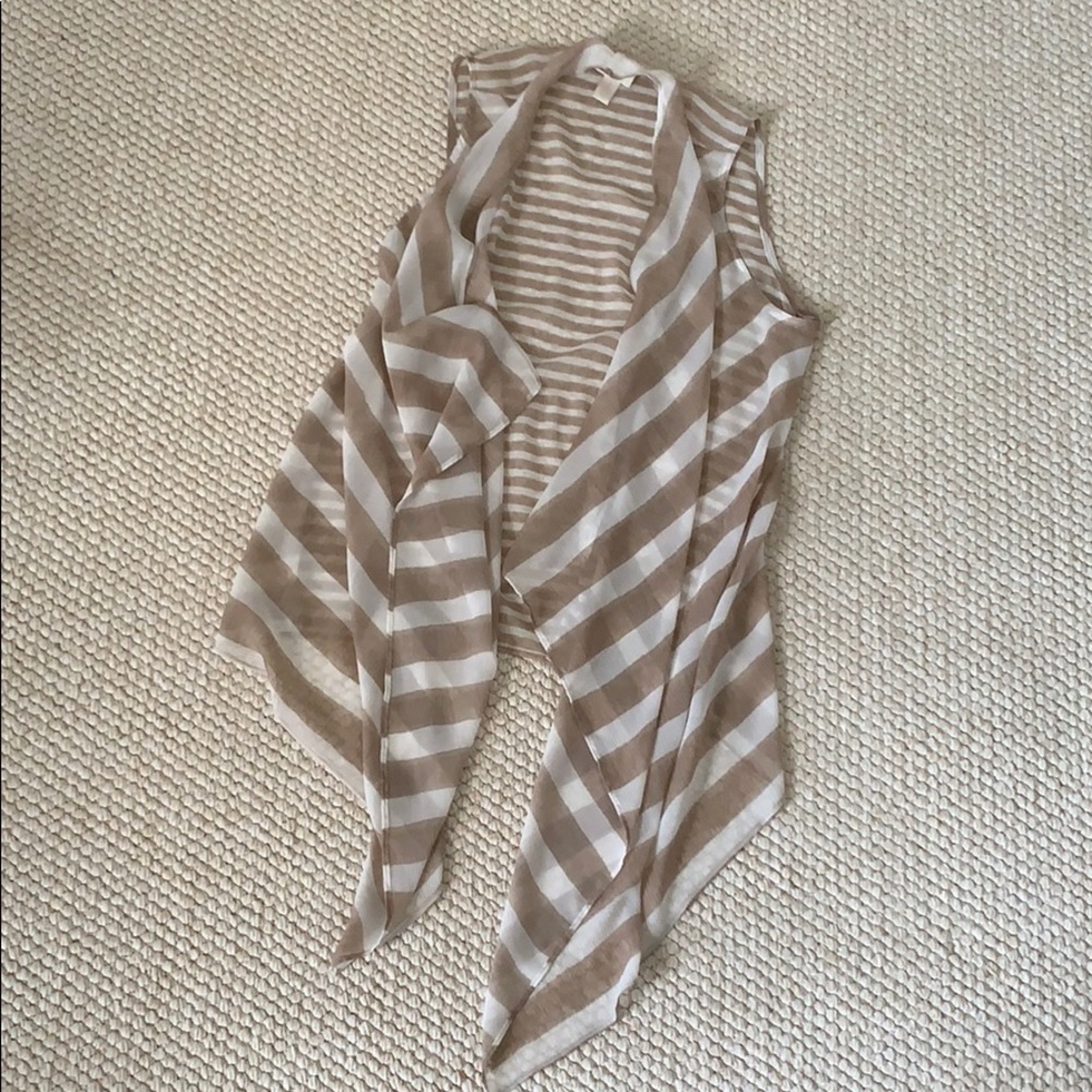 Chico’s Flowy Striped Vest or Shawl